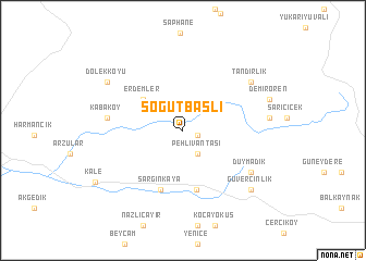 map of Söğütbaşlı