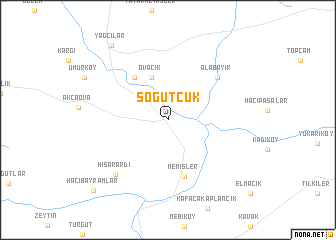 map of Söğütcük