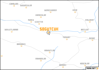 map of Söğütcük