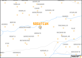 map of Söğütcük