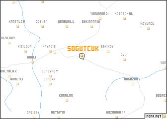 map of Söğütcük