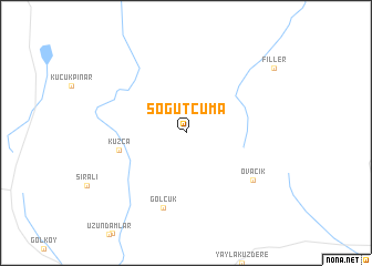 map of Söğütcuma