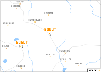 map of Söğüt