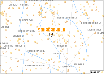 map of Sohāganwāla