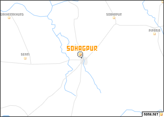 map of Sohāgpur