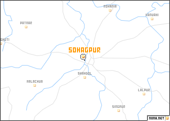 map of Sohāgpur