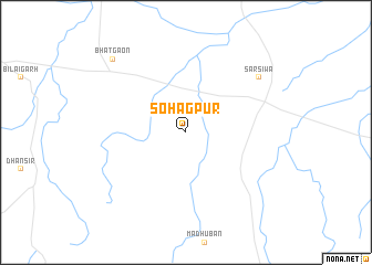 map of Sohāgpur