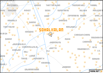 map of Sohal Kalān