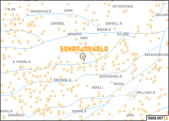 map of Sohānjnewāla