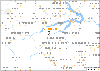 map of Sohāwa