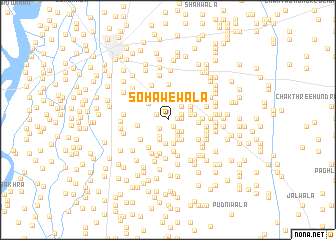 map of Sohāwewāla