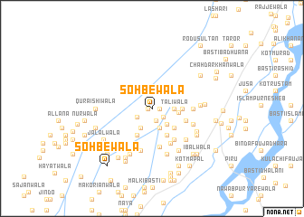 map of Sohbewāla