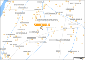map of Sohewāla