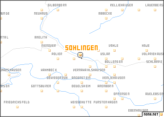map of Sohlingen