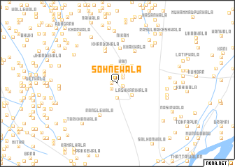 map of Sohnewāla