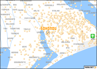 map of Sohonou
