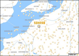 map of Sohrāb