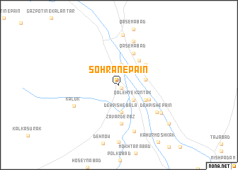 map of Sohrān-e Pā\
