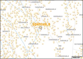 map of Sohrewāla