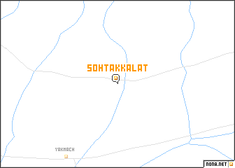 map of Sohtak Kalāt