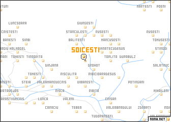 map of Soiceşti