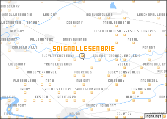 map of Soignolles-en-Brie