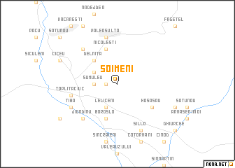 map of Şoimeni