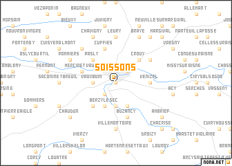 map of Soissons