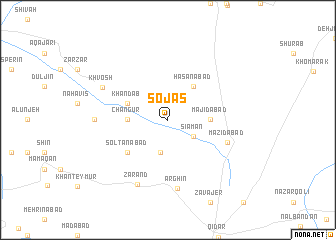 map of Sojās