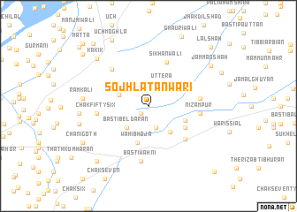 map of Sojhla Tānwari