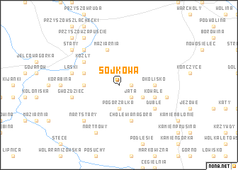 map of Sojkowa