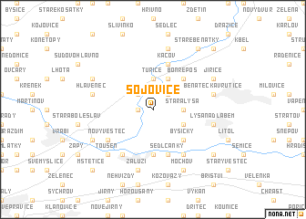 map of Sojovice