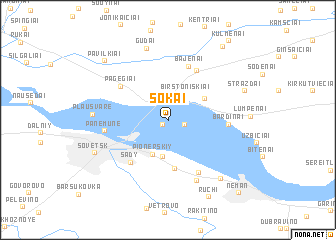 map of Šokai