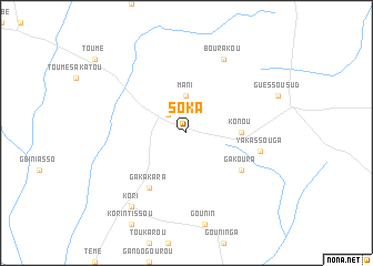 map of Soka