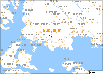 map of Sŏkchi-ri