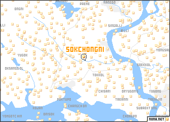 map of Sŏkchŏng-ni