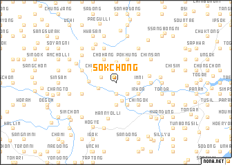 map of Sŏkchŏng