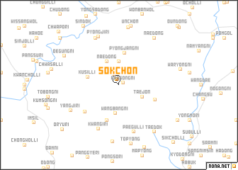 map of Sŏkchŏn