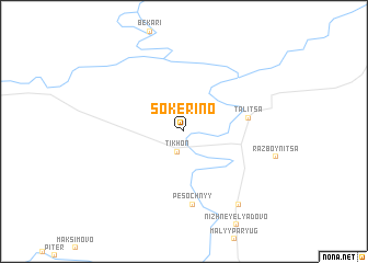 map of Sokerino