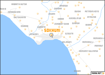 map of Sokhumi