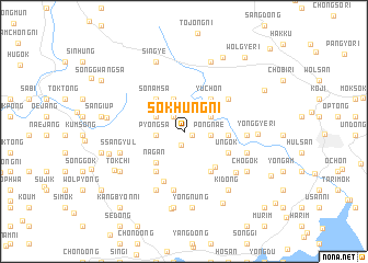 map of Sŏkhŭng-ni