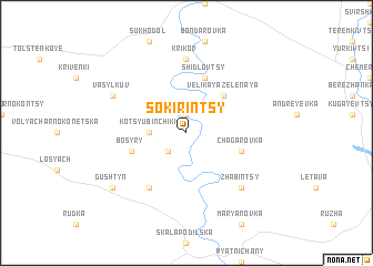 map of Sokirintsy