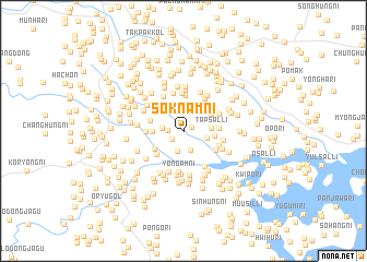 map of Sŏknam-ni