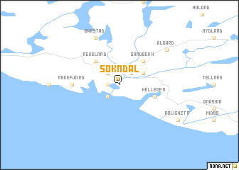 map of Sokndal