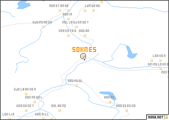 map of Soknes