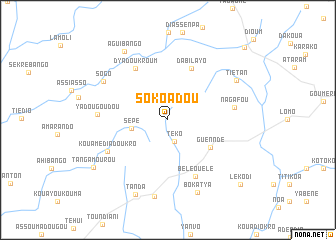 map of Sokoadou