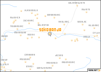 map of Soko Banja