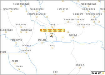 map of Sokodougou