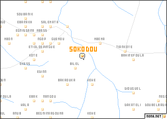 map of Sokodou
