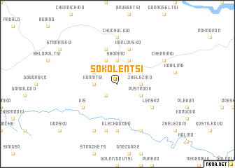 map of Sokolentsi